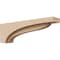 Ekena Millwork 4"W x 24"D x 8"H Thin Helena Rough Cedar Woodgrain TimberThane Corbel, Primed Tan CORUR04X24X08HELRCPR - alternate 1